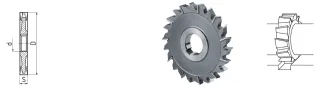 ELMAG HSS Co5-Scheibenfräser DIN 885A ø 63mm feingezahnt - 74307