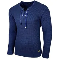 Baxboy Strickpullover Baxboy Herren Pullover Rundkragen Moderner Feinstrick Pulli B-52132
