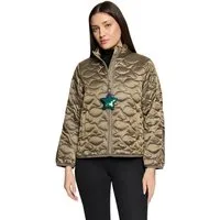 Cartoon Steppjacke Damen mit Eingrifftaschen