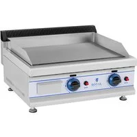 Royal Catering Gasgrill Doppel Grillplatte 60 x 40 cm Griddle Bratplatte Griddleplatte glatt