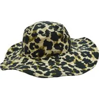 Seeberger Sonnenhut Baumwollstoff Flapper mit Leodruck 55753-0