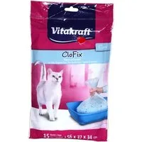 Vitakraft Katzentoilette CloFix Beutel für Katzentoilette - 15 Beutel