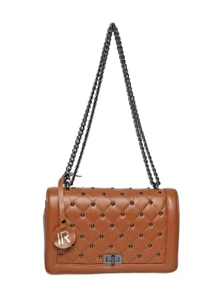 Isabella Rhea Braun Rindsledertasche