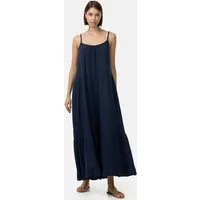 Rayshyne Maxikleid PM48 (Romantisches Maxikleid aus Musselin mit Spaghettiträgern) mit Rüschen, Atmungsaktiv, Hautfreundlich