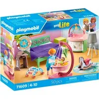 Playmobil® Schlafzimmer mit Babyspielecke (71609), myLife Konstruktions-Spielset, (50 St), Made in Europe