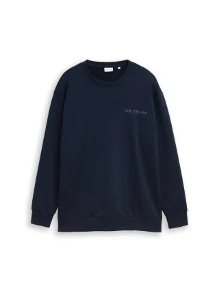 Tom Tailor - Plus Size - Sweatshirt mit Logo-Print sky captain blue - Gr. - 4XL