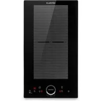 Klarstein Induktions-Kochfeld Delicatessa Slim Domino Induktionskochfeld 2 Zonen 3500 W autark, Einbau Induktionsherd 2 Kochfelder Platten Elektro Einbaukochfeld