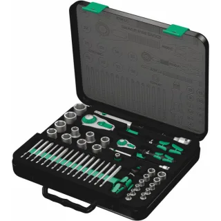 Wera 8100 SA/SC 2 Zyklop Speed-Knarrensatz, 1/4"-Antrieb und 1/2"-Antrieb, metrisch, 43-teilig - 05160785001