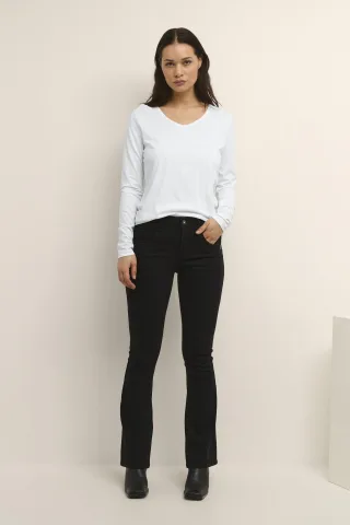 Langarm-Shirt Regular fit white