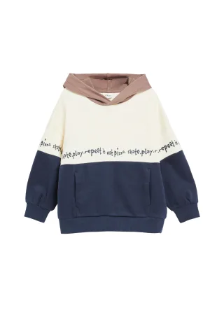 s.Oliver - Sweatshirt blau/creme/mehrfarbig - Gr. - 122