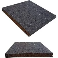 varivendo Vibrationsdämpfer Antirutschpad 100x100x8mm schwarz, 1 Stück, (Stück, 1-St., Anti-Rutschpad), Unterlage Antivibration Ladungssicherung Gummipads