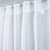 Stoffschmiede Gardine, 140x245cm, Verdeckte Schlaufe, versch. Farben, halbtransparent
