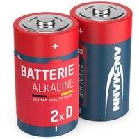 ANSMANN AG 2x Alkaline Batterie Mono D 1,5V – LR20 MN1300 Batterien (2 Stück) Batterie
