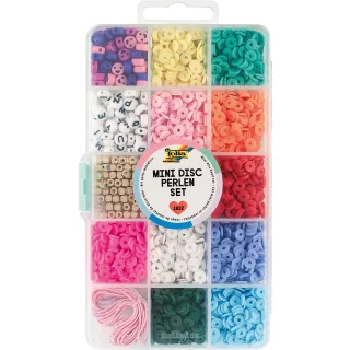 Perlenmischung in Sortierbox mit Gummiband