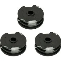 Parkside Rasentrimmer-Ersatzspule Fadenspulen 3x Trimmerspulen Ersatz Spulen, (Spar-Set, 3-St)