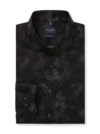 OLYMP - Modern Fit: Businesshemd schwarz - Gr. - 44