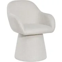 Duhome Esszimmerstuhl (7186A1), 360-Grad-Drehstuhl aus Leinen, Kegeldesign Polsterstuhl