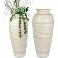 formano Bodenvase RELIEF, Farbe: Creme, Höhe: 60cm