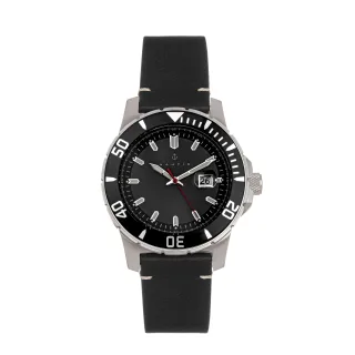 Nautis Dive Pro 200 Lederarmbanduhr mit Datum