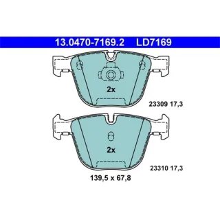 ATE Ceramic Bremsbel?ge hinten BMW 1er 3er 5er 6er 7er X5 X6 3,0