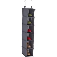 relaxdays Hängeregal Kleiderschrank schmal, grau