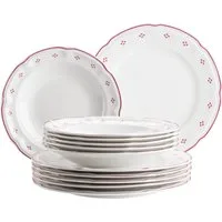 MÄSER Tafelservice Lova (12-tlg), 6 Personen, Porzellan, Teller Set
