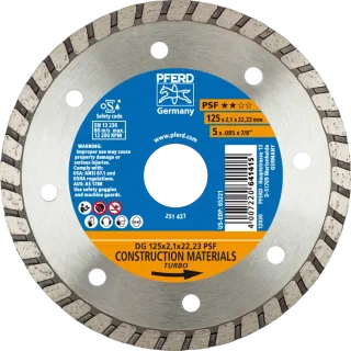 PFERD TOOLS Diamant-Trennscheibe DG PSF zum Trennen von Stein/Beton - 68012222