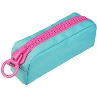 Idena Federtasche Idena 20100 - Faulenzer mit Riesenzipper, türkis