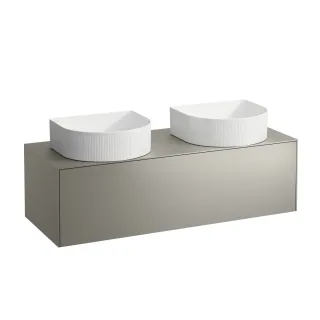 LAUFEN Waschtischunterschrank SONAR f.WT H812340/1/2/3 1175x455 1 Schubl. Ausschn. li Titan, H405 H4054240340421