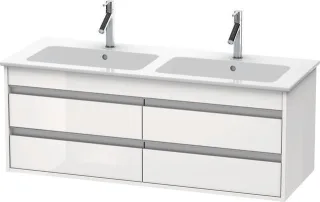 Duravit Ketho Waschtischunterbau wandhängend Weiß Hochglanz 1270x475x480 mm - KT643302222 KT643302222