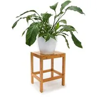 relaxdays Hocker Blumenhocker Bambus