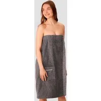 Schiesser Kilt Rom aus weicher Baumwolle, saugstark und 3-fach weitenverstellbar, Kurzform, Frottier, Knöpfe, MADE IN GREEN by OEKO-TEX®