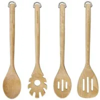 KitchenAid Kochlöffel KQR752BXE, Holz-Werkzeugset aus Birkenholz in Naturfarbe