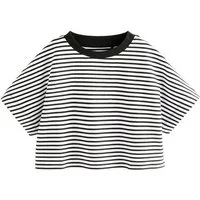 Next T-Shirt Kastiges T-Shirt aus 100 % Baumwolle (1-tlg)