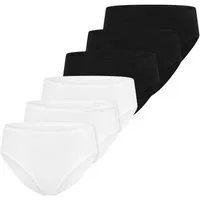 Schiesser Hüftslip 6er Pack Essentials Cotton (Spar-Set, 6-St) Slip - Baumwolle - Atmungsaktiv - Optimale Passform