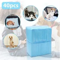 Clanmacy Hundematte Haustier-Trainingsunterlagen aus Vliesstoff, 60 x 60 cm, 40 Stück
