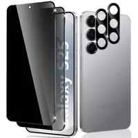 SmartUP Displayschutzglas 2X Schutzglas für Samsung Galaxy S25 Blickschutz Panzerglas Display 9H für Für Samsung Galaxy S25 5G, Anti-Spy, Sichtschutz