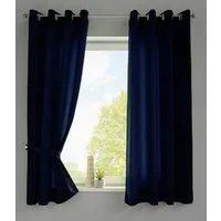 Gardinenbox Vorhang (2 St), Ösen, blickdicht, Microsatin, »Berlin« Blickdicht Microsatin Lichtdurchlässig 20405N2