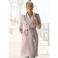LASCANA Trenchcoat mit Reverskragen und mit Bindegürtel zum Regulieren leichter Damenmantel ohne Futter, Frühlingsmantel, casual-chic