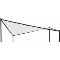 DEGAMO Pavillon-Ersatzdach ORLANDO, für Walmdachpavillon 350x350cm, Polyester PVC beschichtet, weiß