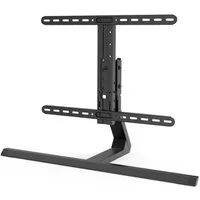 Hama TV-Standfuß TV Standfuß, schwenkbar, neigbar, höhenverstellbar, 165 cm, 65 Zoll, (bis 65 Zoll, TV Ständer, 40 Kg, Metall, Schwarz)