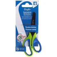 Läufer Papierscheren Bastelschere 13cm rund mit weichem Komfortgriff grün-blau