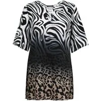 Doris Streich Blusentop mit Animalprint