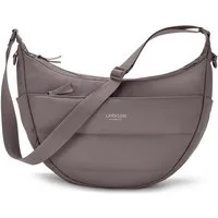 LARKSON Umhängetasche Emma Half Moon Bag, Puffer Halbmondtasche mit vielen Fächern