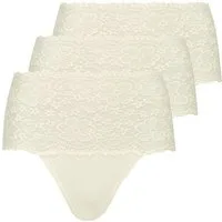 Nina Von C. Taillenslip 3er Pack Millefleurs (Spar-Set, 3-St) Taillen Slip - Im Spitzen-Design, Perfekte Passform