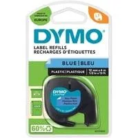 LetraTag Kunstoffband S0721650, Schriftband blau, 12 mm x 4 m