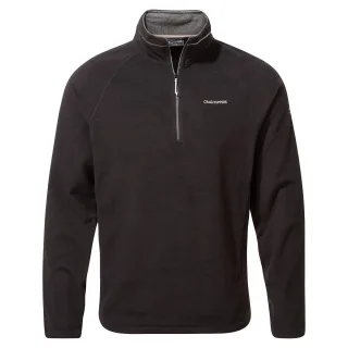 Craghoppers Mens Corey VI halbe Zip Fleece-Oberteil (schwarz)