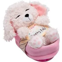Nici Kuscheltier Sleeping Pets, Hund Pudel, 12 cm, im Körbchen