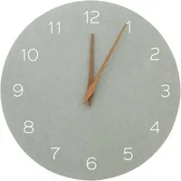 Dekoleidenschaft Wanduhr "Beton" grau Ø 30 cm, MDF in Beton-Optik, Wohnzimmeruhr, moderne Uhr (für Wohnzimmer, Küche und Büro)