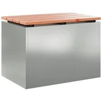 vidaXL Gartenbank Gartenbank Verzinkter Stahl 60 x 40 x 43 cm (1-St)